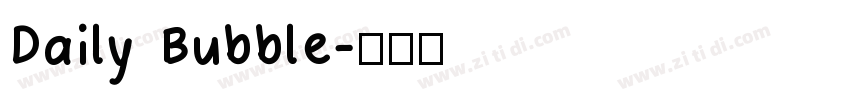 Daily Bubble字体转换